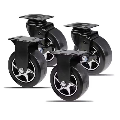 Black tool chest caster - in.,